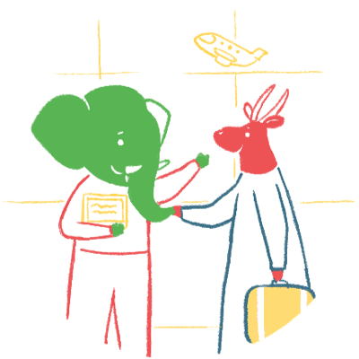 Meet and greet illustration