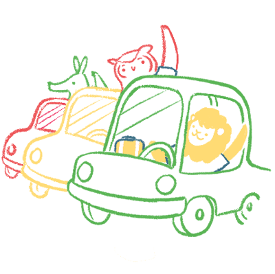 Rent a car illustration